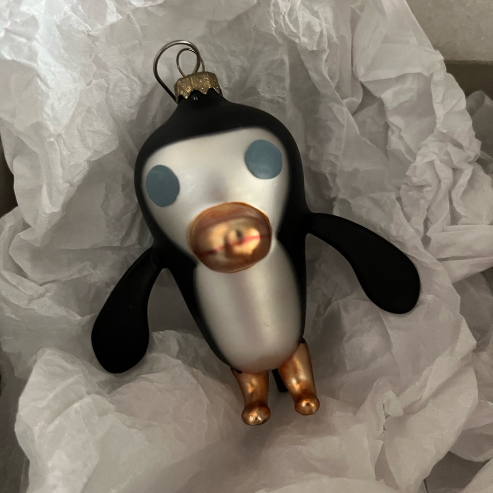 Martini the Penguin Christmas tree ornament